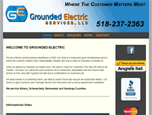 Tablet Screenshot of groundedelectricservicesllc.com